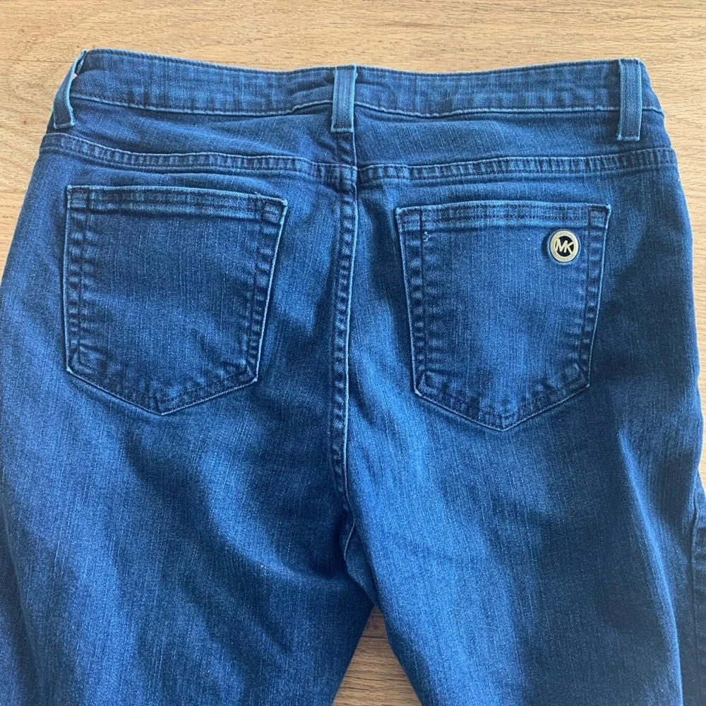 Michael Kors Zipper Pockets Skinny Leg Jean Blue‎ Med Wash Women’s 8 Preloved